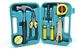 Универсальный набор инструментов для дома или гаража молоток, отвертки, пассатижи, рулетка, нож, в кейсе 9 в 1
