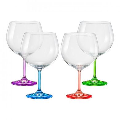 Набор бокалов для вина 4 шт. 820 мл Bohemia Rainbow 40767 820S D4641-4