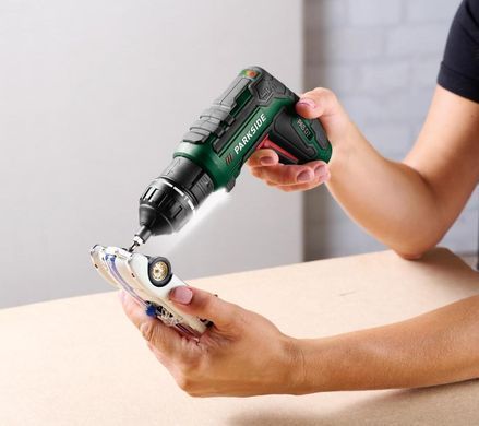 Професійна акумуляторна викрутка Parkside PAS D7 4в1 (4 V, 1500 mAh, 10 Nm, Німеччина) PAS D7 4в1 фото