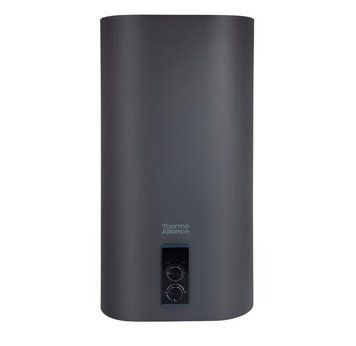 Купити Бойлери електричні Thermo Alliance Grey 50л. "Мідний" ТЕН, Плоский дизайн, 2 анода, LED дисплей Thermo Allians в інтернет-магазині &laquo;Дачник&raquo; &mdash; dachnik.in.ua