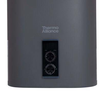 Купити Бойлери електричні Thermo Alliance Grey 50л. "Мідний" ТЕН, Плоский дизайн, 2 анода, LED дисплей Thermo Allians в інтернет-магазині &laquo;Дачник&raquo; &mdash; dachnik.in.ua