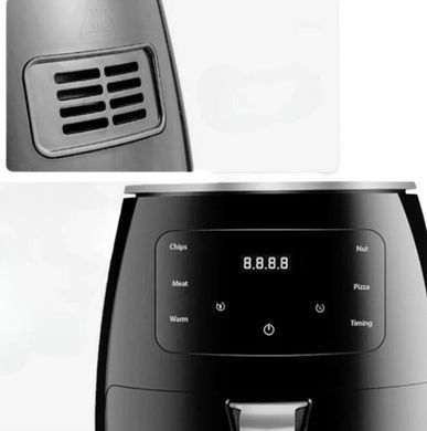 Фритюрница без масла, мультипечь-аэрофритюрница Zepline ZP 085, 3000 Вт, 6 л (черная) NZP085 фото