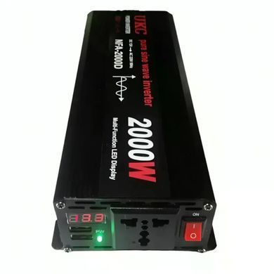 Купити Інвертор 5 CORE 2000W 12V з чистою синусоїдою &bull; Перетворювач 5 CORE 2000W 12V-220V AC/DC Pure Sine Wave для резервного живлення Digital в інтернет-магазині &laquo;Дачник&raquo; &mdash; dachnik.in.ua