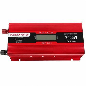 Купити Інвертор 5 CORE 2000W 12V LCD &bull; Перетворювач напруги 5 CORE 2000W 12V-220V Digital з робочою потужністю 1000 Вт і дисплеєм Asson в інтернет-магазині &laquo;Дачник&raquo; &mdash; dachnik.in.ua