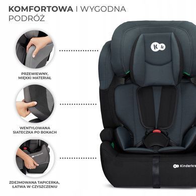 Автокресло KiderKraft Comfort Up i-Size Black Hnrt_4662 фото