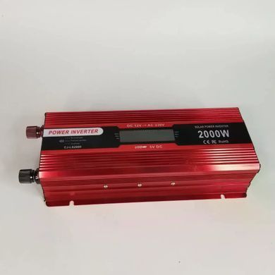 Купити Інвертор 5 CORE 2000W 12V LCD &bull; Перетворювач напруги 5 CORE 2000W 12V-220V Digital з робочою потужністю 1000 Вт і дисплеєм Asson в інтернет-магазині &laquo;Дачник&raquo; &mdash; dachnik.in.ua