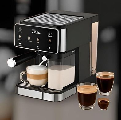 Кофемашина Zepline ZP-6806 (3000 Вт, 20 Bar, сенсорная, 8 напитков, рожковая/капсулы/молотый кофе, с капучинатором) ZP6806 фото