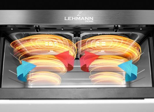 Аэрофритюрница Lehman Taste с Wi-Fi, 2 камеры, общий объем 9 л, 12 прогр 4928 фото