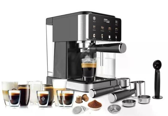 Кофемашина Zepline ZP-6806 (3000 Вт, 20 Bar, сенсорная, 8 напитков, рожковая/капсулы/молотый кофе, с капучинатором) ZP6806 фото