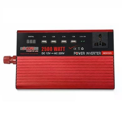 Купити Інвертор 5 CORE UN-3058 2500W 12V &bull; Перетворювач напруги 5 CORE UN-3058 12V-220V 1100 Вт з USB та модифікованою синусоїдою SEONTV в інтернет-магазині &laquo;Дачник&raquo; &mdash; dachnik.in.ua