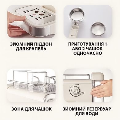 Кавомашина Zepline ZP-6802 Hot & Cold Espresso (20 Bar, сенсорна,ріжкова/капсули/мелена кава, з капучинатором) ZP6802 фото