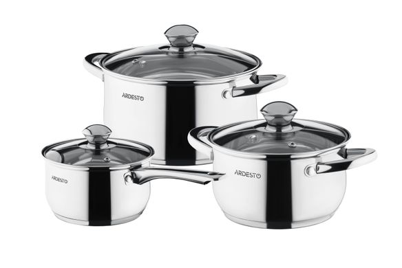 Набор посуды из нержавеющей стали 6 предметов Ardesto Gemini Gourmet AR1906PS