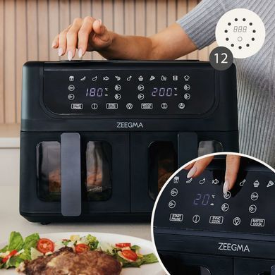 Аерофритюрниця двокамерна Zeegma Dual, 9 л, незалежне управління 4845 фото