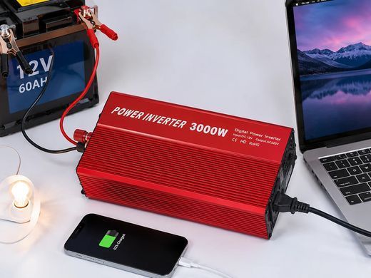 Купити Інвертор 5 CORE UN-3059 3000W 12V &bull; Перетворювач напруги 5 CORE UN-3059 12V-220V 1200 Вт з модифікованою синусоїдою Grandio в інтернет-магазині &laquo;Дачник&raquo; &mdash; dachnik.in.ua