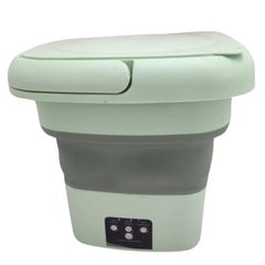 Портативна пральна машина Mini Folding Washing Machine Green (Макс. завантаження 5кг,10 л.)