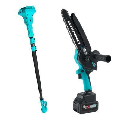 Аккумуляторная цепная пила Grand АПЦ-20V/M8"-4 (BRUSHLESS) ,2 АКБ с телескопической штангой GRAPC20/M8-2 фото
