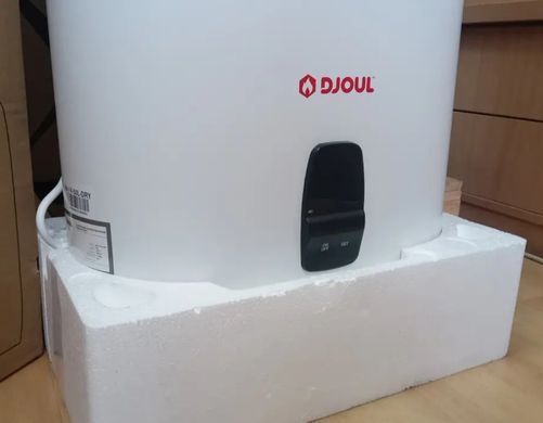 Накопительный электрический водонагреватель (Бойлер) DJOUL 80л. "Медный" ТЭН, Плоский дизайн, Магниевый анод, LED дисплей (B41-V-80L) B41-V-80L фото