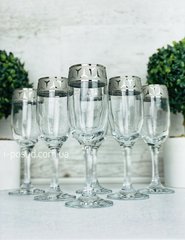 Набор бокалов для шампанского 190 мл х 6 шт Драйв Гусь Хрустальный SE346-419