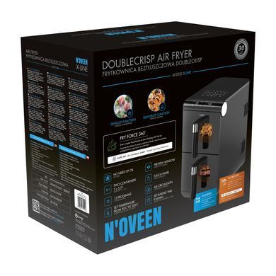 Аерофритюрниця двокамерна NOVEEN AF5050 DoubleCrisp X-LINE, 11 л, незалежне управління 4966 фото