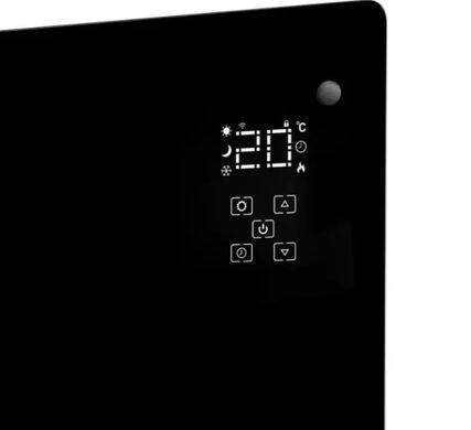Конвекційний обігрівач Carruzzo Q20F1 2в1 2500 Вт Wi-Fi SMART, чорний 4843 фото
