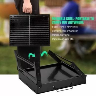 Купити Складаний портативний мангал BBQ Grill Portable - жароміцний гриль для барбекю  в інтернет-магазині &laquo;Дачник&raquo; &mdash; dachnik.in.ua