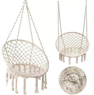 Підвісне крісло гойдалка Boho Interlook Grey до 120кг (DY-A003) 4959 фото