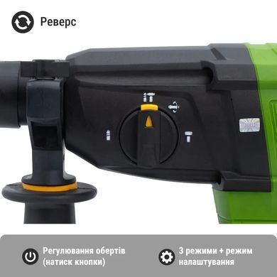 Аккумуляторный перфоратор Procraft PHA40 20В (2 АКБ 4 Ач, кейс) &mdash; бесщеточный, SDS+, 2.6 Дж, 3 режима 30043 фото