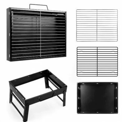 Купити Складаний портативний мангал BBQ Grill Portable - жароміцний гриль для барбекю  в інтернет-магазині &laquo;Дачник&raquo; &mdash; dachnik.in.ua