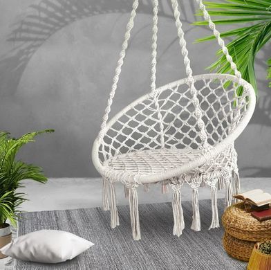 Підвісне крісло гойдалка Boho Interlook Grey до 120кг (DY-A003) 4959 фото