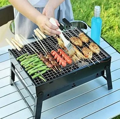 Купити Складаний портативний мангал BBQ Grill Portable - жароміцний гриль для барбекю  в інтернет-магазині &laquo;Дачник&raquo; &mdash; dachnik.in.ua
