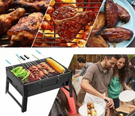 Купити Складаний портативний мангал BBQ Grill Portable - жароміцний гриль для барбекю  в інтернет-магазині &laquo;Дачник&raquo; &mdash; dachnik.in.ua