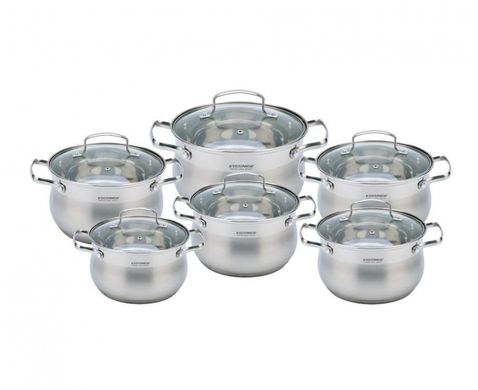 Набор посуды из нержавеющей стали 12 предметов Vissner Gloria VS 50627
