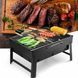 Складаний портативний мангал BBQ Grill Portable - жароміцний гриль для барбекю