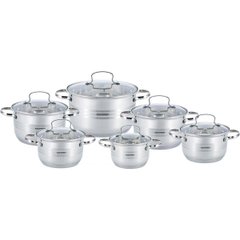 Набор посуды из нержавеющей стали 12 предметов Vissner VS 50620