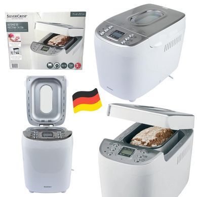 Повністю автоматична хлібопічка SilverCrest SBB 850 E1 (850 Вт, 16 програм, 3 л, РК-дисплей, Німеччина) SBB 850 E1 фото