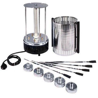 Электрошашлычница из нержавеющей стали на 5 шампуров Domotec BBQ (MS-7781) sa673883 фото