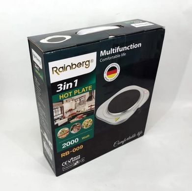 Настільна електрична плита Rainberg (нержавіюча сталь) RB009 фото