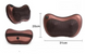 Масажна подушка MASSAGE PILLOW 8 масажних ролика інфрачервоний роликовий масажер для шиї та спини 8028 фото 4