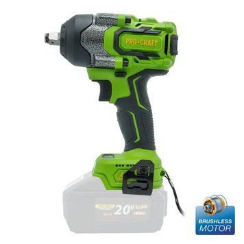 Акумуляторний гайковерт Procraft PWA36 850 Нм, 1/2", 20В, безщітковий, 5 режимів роботи (без АКБ і ЗП) 30036 фото