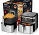 Аерофритюрниця (аерогриль) Zepline Food Max PRO (12 л, 2 ТЕНа, знімна чаша) Силіконова форма в подарунок! ZP216 фото 2