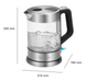 Скляний електрочайник Profi Cook PC-WKS 1107 (1,5 л, 2200 Вт, LED) PC-WKS 1107 фото 5