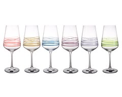 Набор бокалов для вина 6 шт. 450 мл Bohemia Sandra 40728 450S M8700