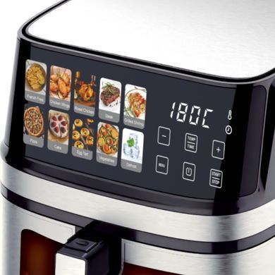 Аэрогриль мультипечь аэрофритюрница Prime Kitchen 12.5 л сенсорная, 2 ТЭНА AF8005ETG фото