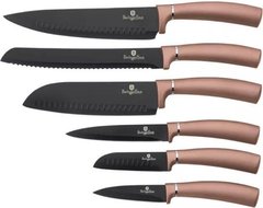 Набор ножей 6 предметов Berlinger Haus Metallic Line Rose Gold Edition BH-2558