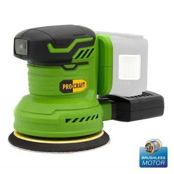 Аккумуляторная эксцентриковая шлифмашина Procraft PX20BL125 мм, 6000&ndash;13000 об/мин, бесщёточная (без АКБ и ЗУ) 30252 фото