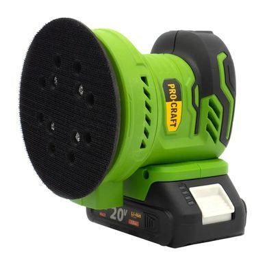 Аккумуляторная эксцентриковая шлифмашина Procraft PX20BL125 мм, 6000&ndash;13000 об/мин, бесщёточная (без АКБ и ЗУ) 30252 фото