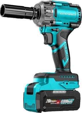 Акумуляторний гайкововерт GRAND АГ-700BL HS (BRUSHLESS) 700Нм, 2 АКБ, 4000mH GRAG700BL HS фото