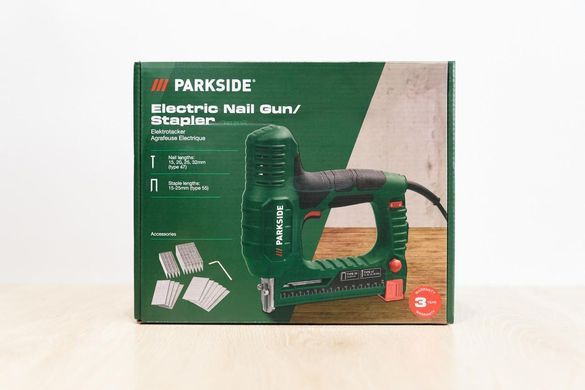Електричний степлер PARKSIDE PET 25 D4 (30 уд/хв, скоби 15-25 мм, цвяхи 15-32 мм) PET 25 D4 фото