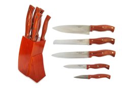 Набор ножей на подставке 6 предметов Elit EL-131-TK060009