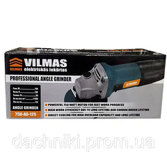 Угловая шлифовальная машина (Болгарка) Vilmas 750-AG-125